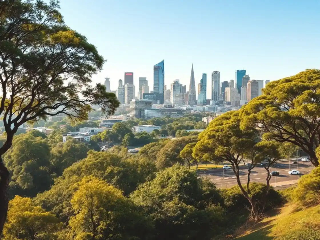 Johannesburg skyline in daylight