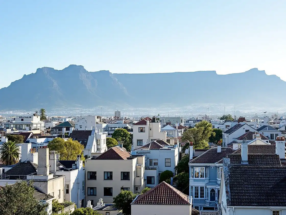 Cape Town under Table Mountain